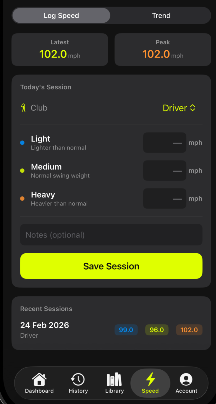 Progress — volume charts, PRs & session history